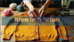 seaming top-to-top edges