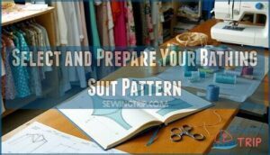 select and prepare your bathing suit pattern
