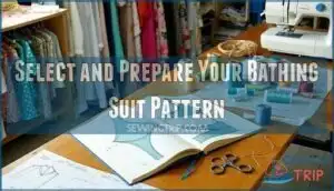 select and prepare your bathing suit pattern