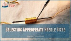 selecting appropriate needle sizes