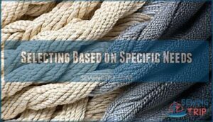 selecting based on specific needs
