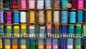 selecting compatible thread materials