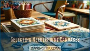 selecting needlepoint canvases