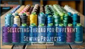 selecting thread for different sewing projects