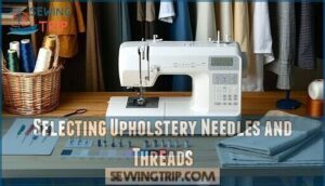 selecting upholstery needles and threads