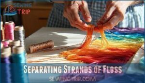 separating strands of floss