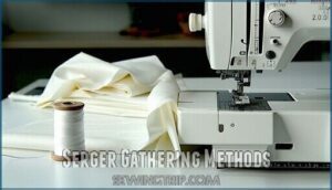 serger gathering methods
