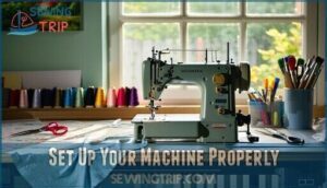 set up your machine properly