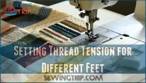 setting thread tension for different feet
