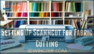 setting up scanncut for fabric cutting