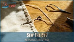 sew the eye