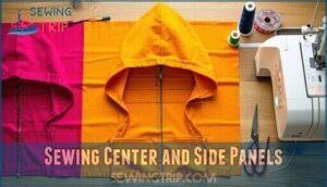 sewing center and side panels