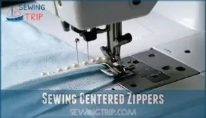 sewing centered zippers