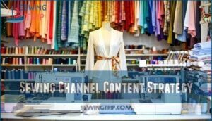 sewing channel content strategy
