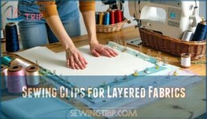 sewing clips for layered fabrics
