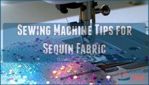 sewing machine tips for sequin fabric