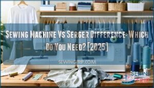 sewing machine vs serger difference