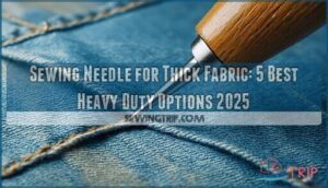 sewing needle for thick fabric