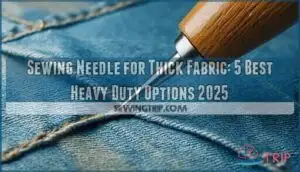 sewing needle for thick fabric