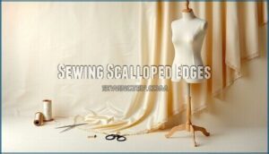 sewing scalloped edges