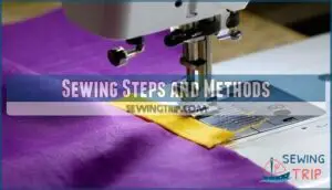 sewing steps and methods