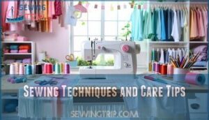sewing techniques and care tips