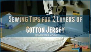 sewing tips for 2 layers of cotton jersey