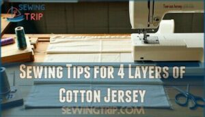 sewing tips for 4 layers of cotton jersey