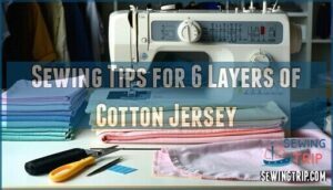 sewing tips for 6 layers of cotton jersey