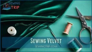 sewing velvet