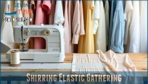 shirring elastic gathering