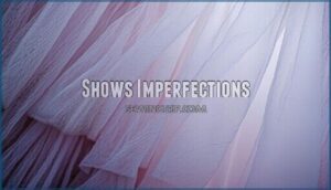 shows imperfections