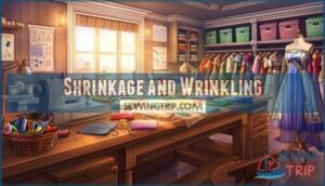 shrinkage and wrinkling
