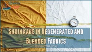 shrinkage in regenerated and blended fabrics