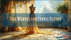 silk weaves and fabric blends