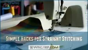 simple hacks for straight stitching