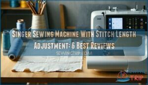 Singer sewing machine with stitch length adjustment
