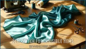 slip stitch for invisible hems