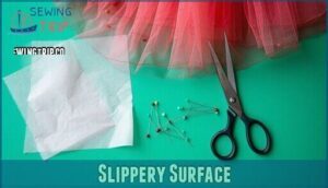 slippery surface