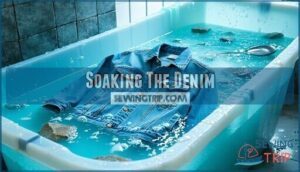 soaking the denim