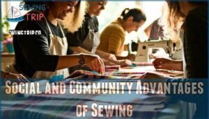 social and community advantages of sewing