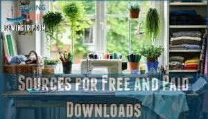 sources for free and paid downloads