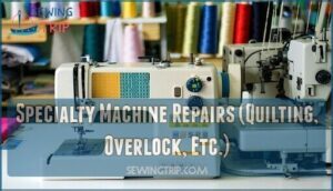 specialty machine repairs (quilting, overlock, etc.)