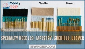 specialty needles: tapestry, chenille, glover