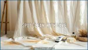 spot clean with care