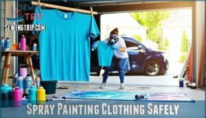 spray painting clothing safely