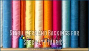 stabilizers and backings for specialty fabrics