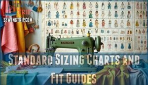 standard sizing charts and fit guides