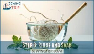 step 3: rinse and soak