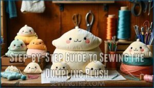step-by-step guide to sewing the dumpling plush